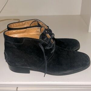 Tods booty black suede size 8.5